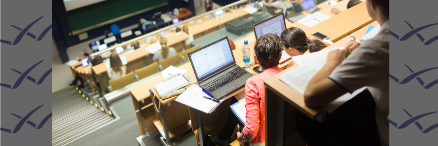 business school students attending a lecture