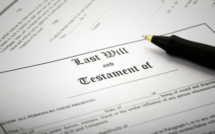 A document titled "Last Will and Testament"