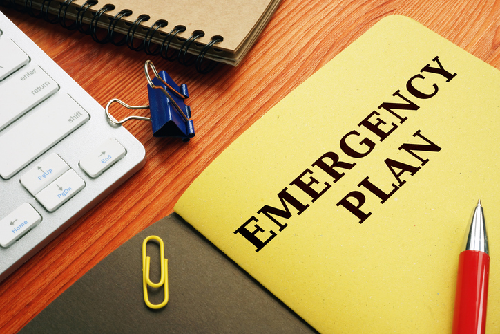 Emergency plan folder